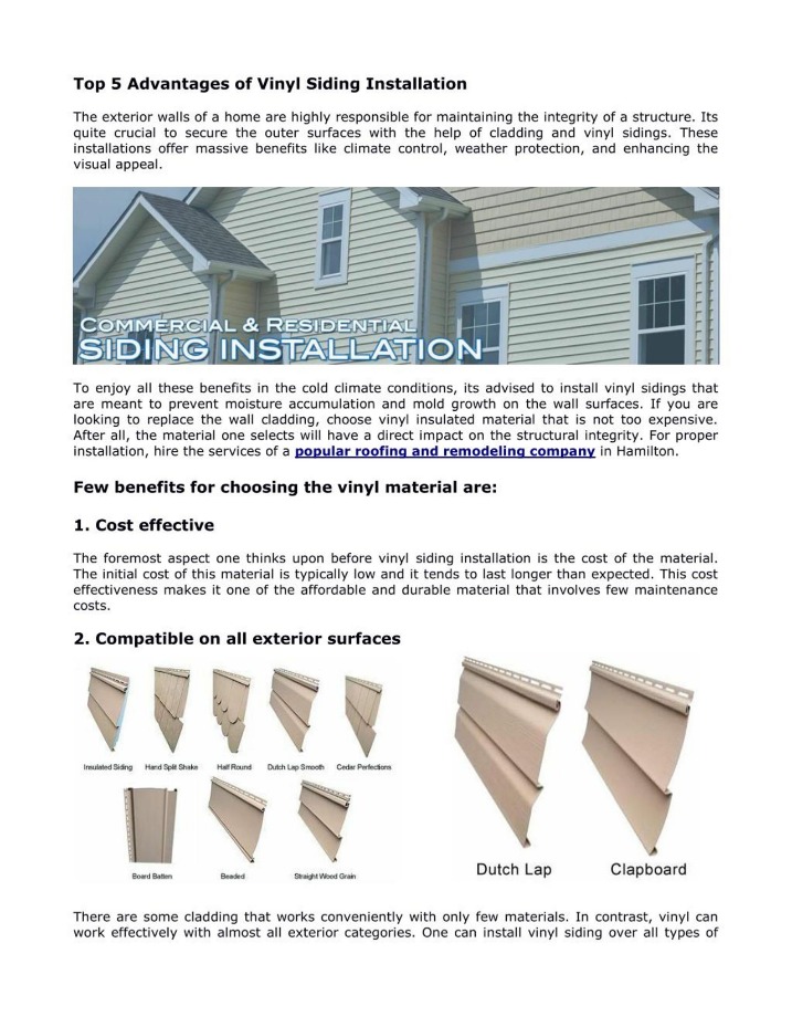 5 Benefits And Drawbacks Of Fiber-cement Siding 6 Reasons Vinyl Home Siding Is The Most Effective Siding For Your Home 4 Benefits Of Steel Panel Home Siding Syracuse Ny What Are The Advantages Of Setting Up Brand-new Exterior Siding On Your Home?